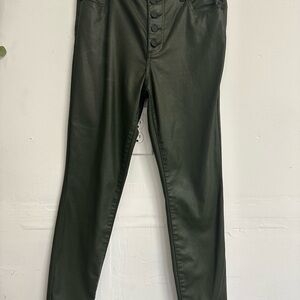 Kut from the Kloth Olive Faux Leather Pants